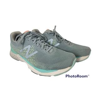 New Balance Womens Fresh Foam 880 V10 W880G10 Gray Blue Running Shoes Size 10.5D